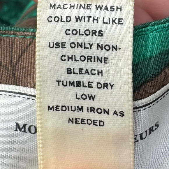 Moulinette de Soeurs Anthropologie green floral sleeveless sundress / 2 / EUC - Picture 17 of 17